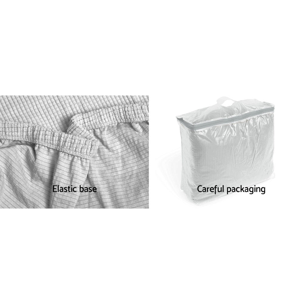 Artiss High Stretch Sofa Cover Couch Lounge Protector Slipcovers 3 Seater Grey-Furniture > Sofas - Peroz Australia - Image - 4