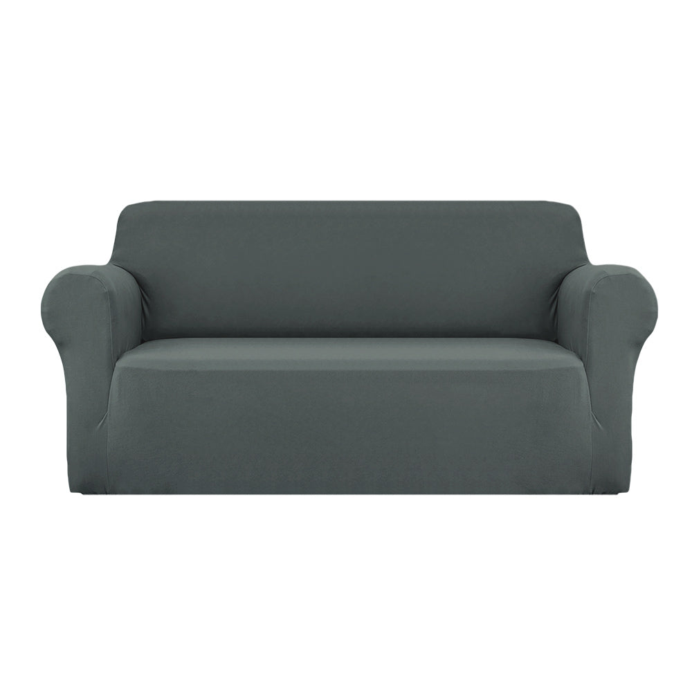 Artiss Sofa Cover Elastic Stretchable Couch Covers Grey 3 Seater-Furniture > Sofas - Peroz Australia - Image - 1