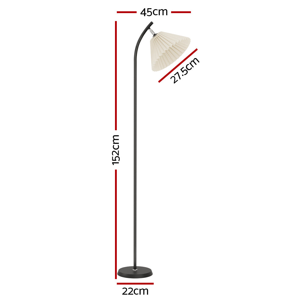 Artiss Floor Lamp Modern Light Stand LED Home Room Office Black White Shade-Furniture > Living Room-PEROZ Accessories