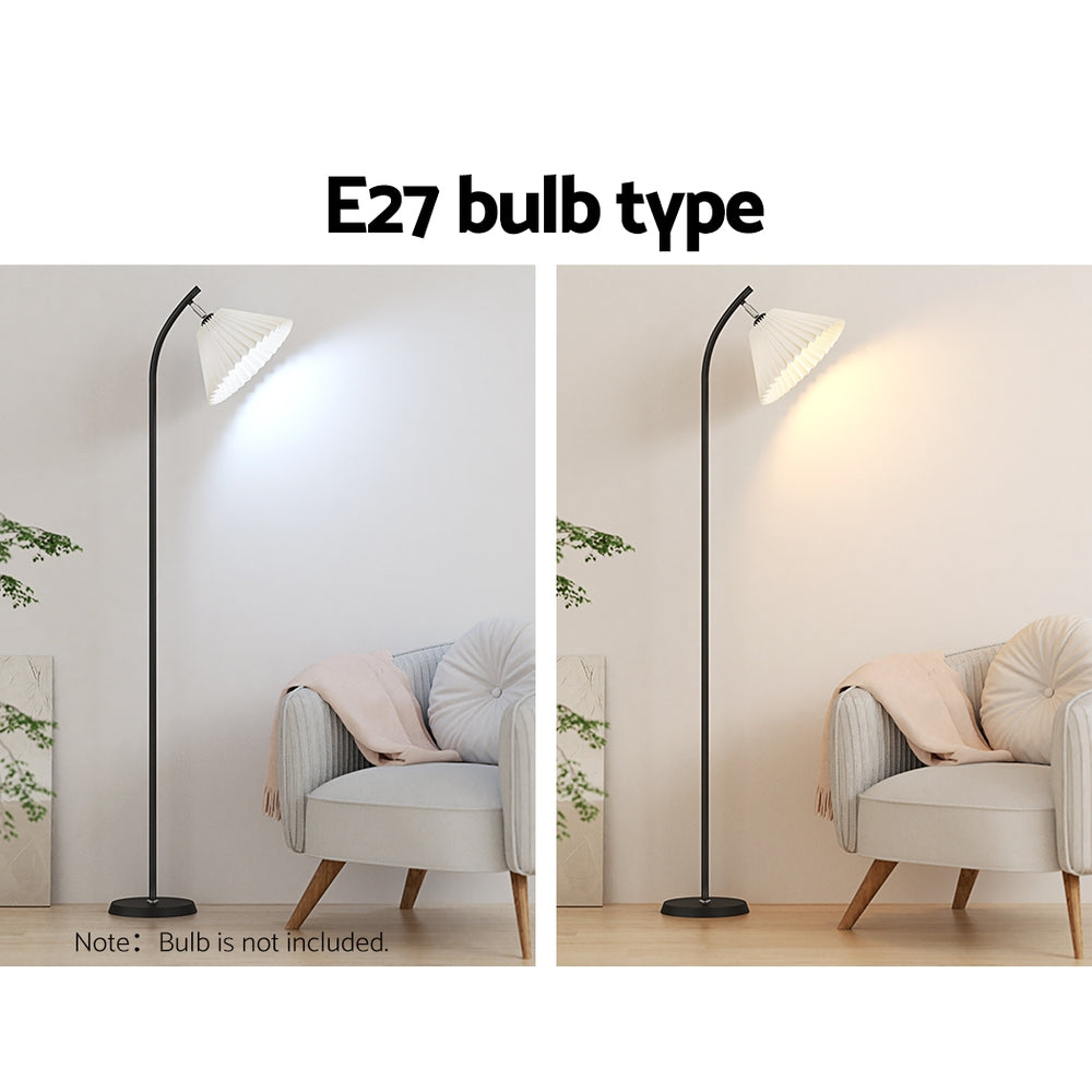 Artiss Floor Lamp Modern Light Stand LED Home Room Office Black White Shade-Furniture > Living Room-PEROZ Accessories