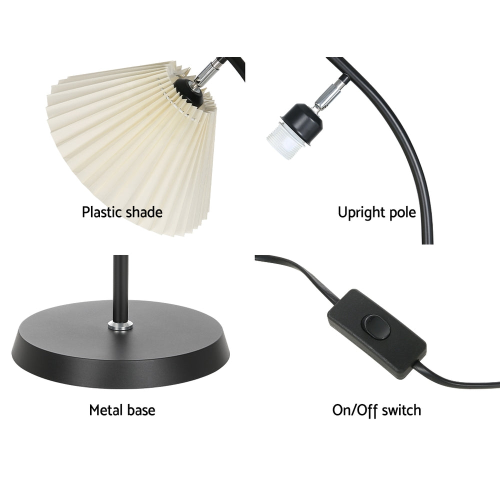 Artiss Floor Lamp Modern Light Stand LED Home Room Office Black White Shade-Furniture > Living Room-PEROZ Accessories