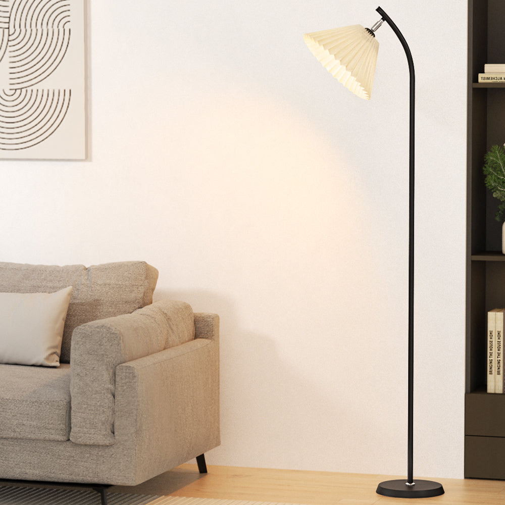 Artiss Floor Lamp Modern Light Stand LED Home Room Office Black White Shade-Furniture > Living Room-PEROZ Accessories