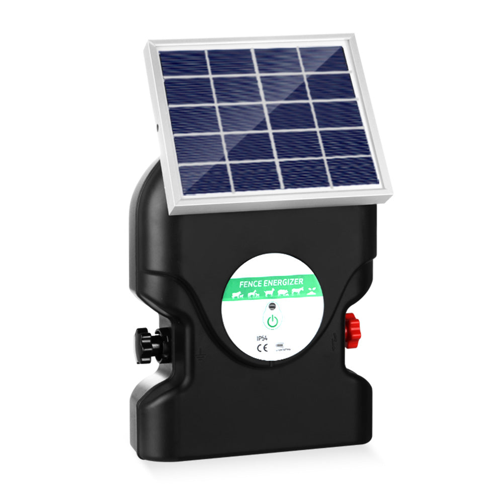 Giantz 20km Electric Fence Energiser Solar Energizer Charger Farm Animal 1.2J-Pet Care > Farm Supplies-PEROZ Accessories