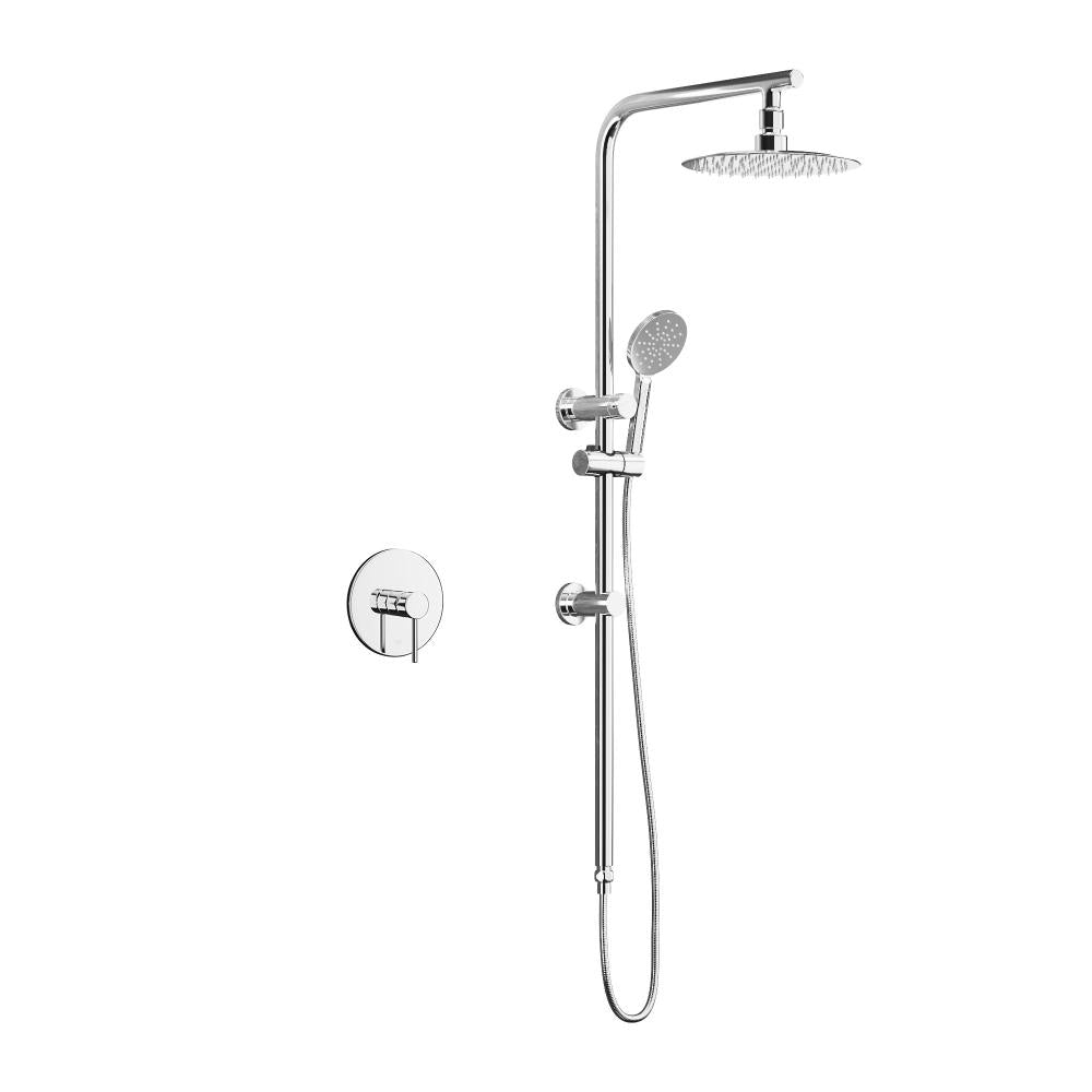 Shop Welba 10" Rain Shower Head Set Round Handheld With Shower Mixer Tap Chrome | PEROZ Australia
