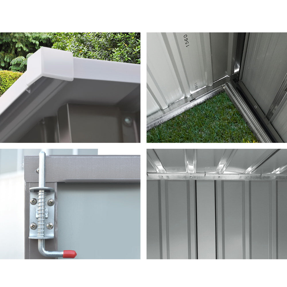 Giantz Garden Shed Sheds Outdoor Storage 1.95x1.31M Steel Workshop House Tool-Home & Garden > Storage-PEROZ Accessories