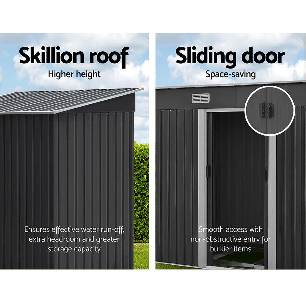 Giantz Garden Shed 2.38x1.31M Outdoor Storage Sheds Tool Workshop-Home & Garden > Garden Furniture-PEROZ Accessories