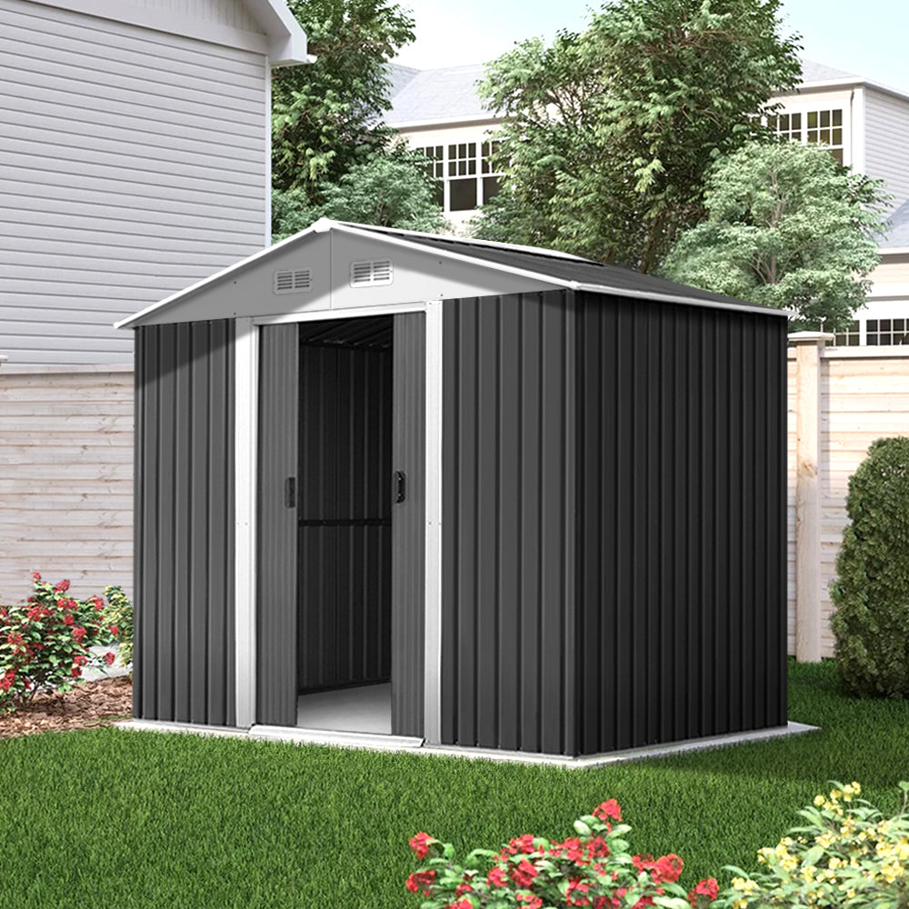 Giantz Garden Shed Outdoor Storage Sheds Tool Workshop 2.58X2.07M-Home & Garden > Storage-PEROZ Accessories