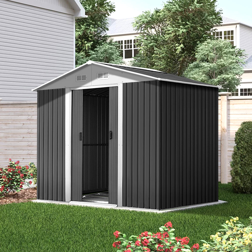 Giantz Garden Shed Outdoor Storage Sheds Tool Workshop 2.58X2.07M with Base-Home & Garden > Garden Furniture-PEROZ Accessories