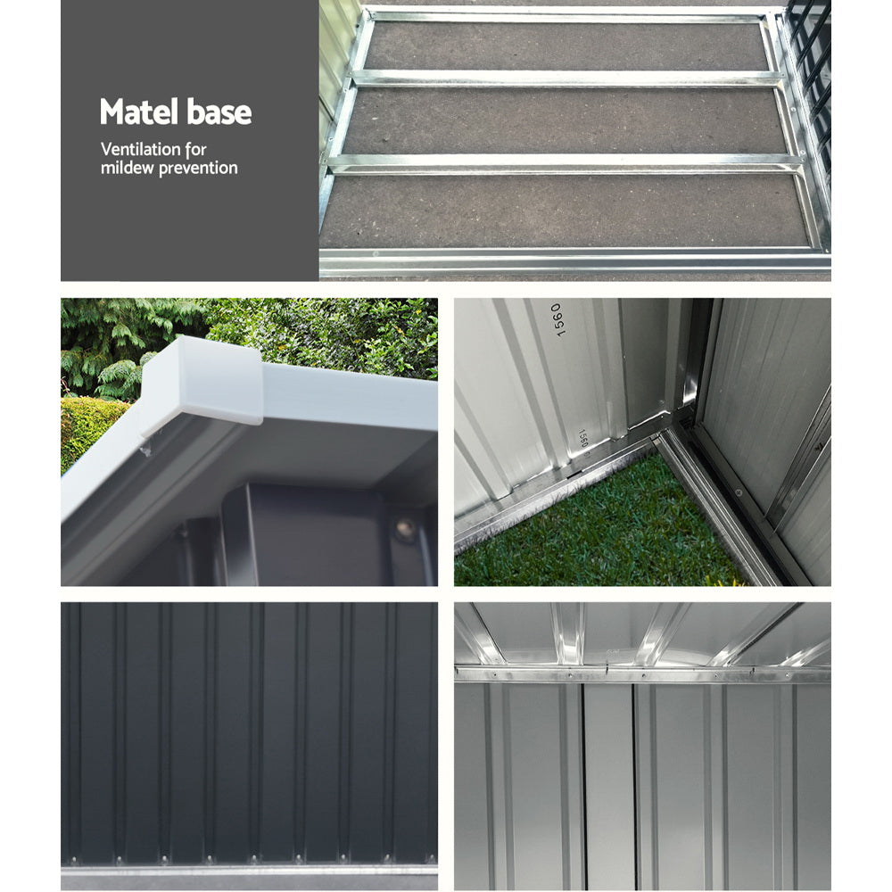Giantz Garden Shed Sheds Outdoor Tool 2.49x1.04M Storage Workshop House Galvanised Steel-Home & Garden > Storage-PEROZ Accessories