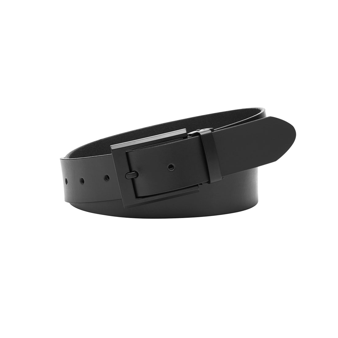 SIERRA Black. Men’s Buffalo Leather Belt. 35mm width. Larger sizes.-Buffalo Leather Belts-PEROZ Accessories