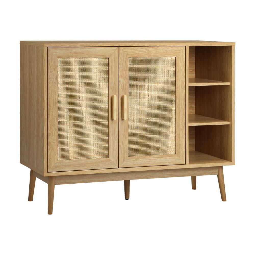 Oikiture Shoe Rack Shoes Storage Cabinet Sideboard Organiser Rattan Furniture-Shoe Storage Cabinet-PEROZ Accessories