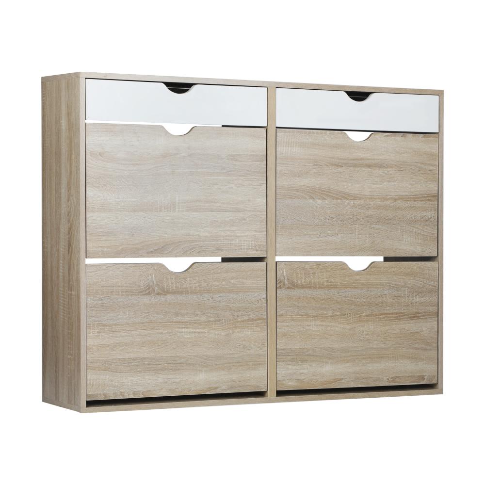 Oikiture Shoe Rack Shoe Storage Cabinet Cupboard Organiser Shelf Wooden 36 Pairs-Shoe Storage Cabinet-PEROZ Accessories
