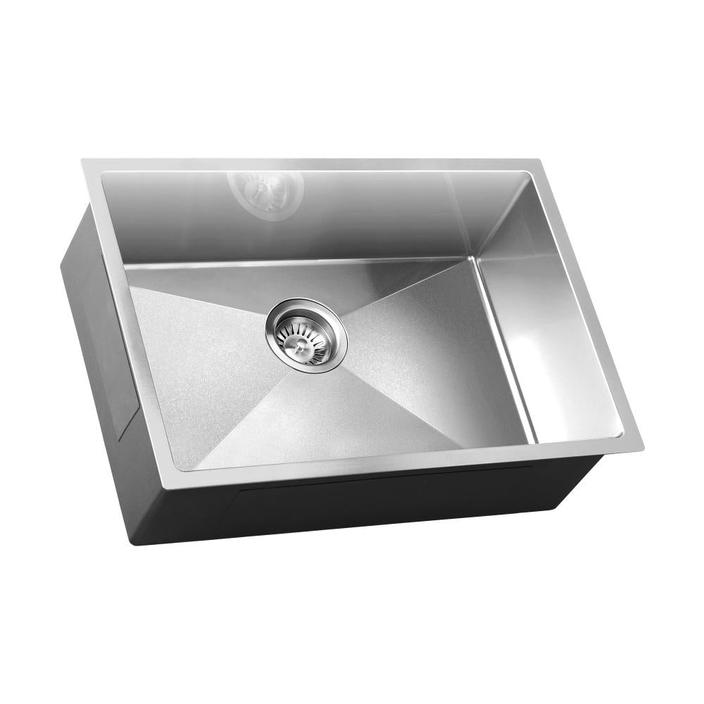 Shop Welba Kitchen Sink Stainless Steel Bathroom Laundry Basin Single Silver 60X45CM | PEROZ Australia