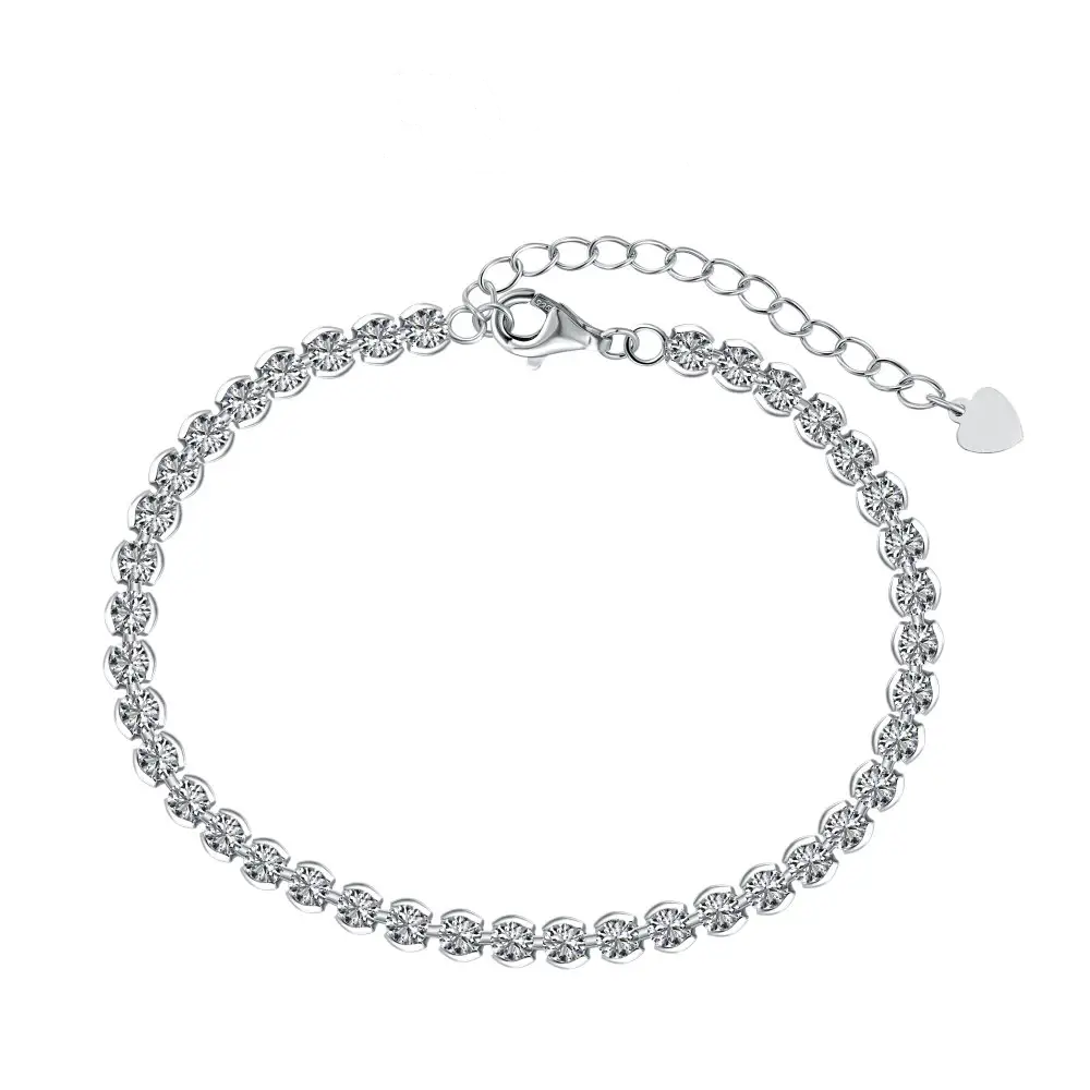 Anyco Bracelet Iced Out Jewelry Bracelets S925 Silver Cubic Zircon Paved Tennis Bracelets Women-Bracelets-PEROZ Accessories