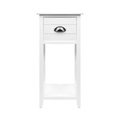 Artiss Bedside Table Nightstand Drawer Storage Cabinet Lamp Side Shelf White-Bedside Tables - Peroz Australia - Image - 4