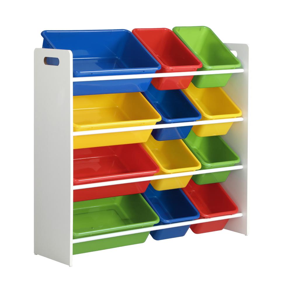 Shop Oikiture Kids Toy Box Organiser 12 Bins Display Shelf Storage Rack Drawer | PEROZ Australia