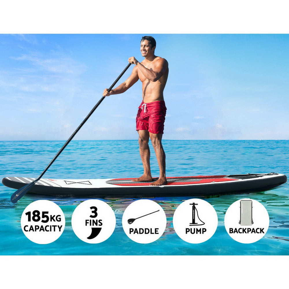 Weisshorn Stand Up Paddle Boards SUP 11ft Inflatable Surfboard Paddleboard Kayak-Outdoor > Boating-PEROZ Accessories