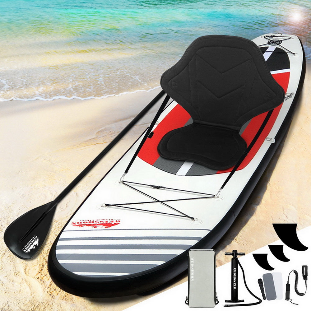 Weisshorn Stand Up Paddle Boards SUP 11ft Inflatable Surfboard Paddleboard Kayak-Outdoor > Boating-PEROZ Accessories