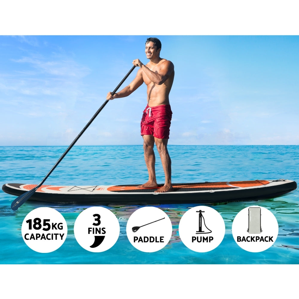Weisshorn Stand Up Paddle Board Inflatable 11ft SUP Surfboard Paddleboard Kayak-Outdoor > Boating-PEROZ Accessories