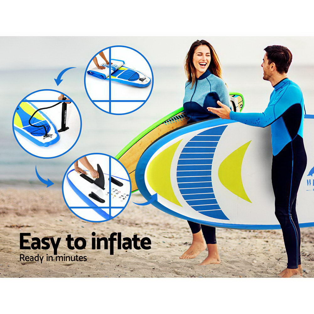 Weisshorn Stand Up Paddle Boards 11ft Inflatable SUP Surfboard Paddleboard Kayak-Outdoor > Boating-PEROZ Accessories
