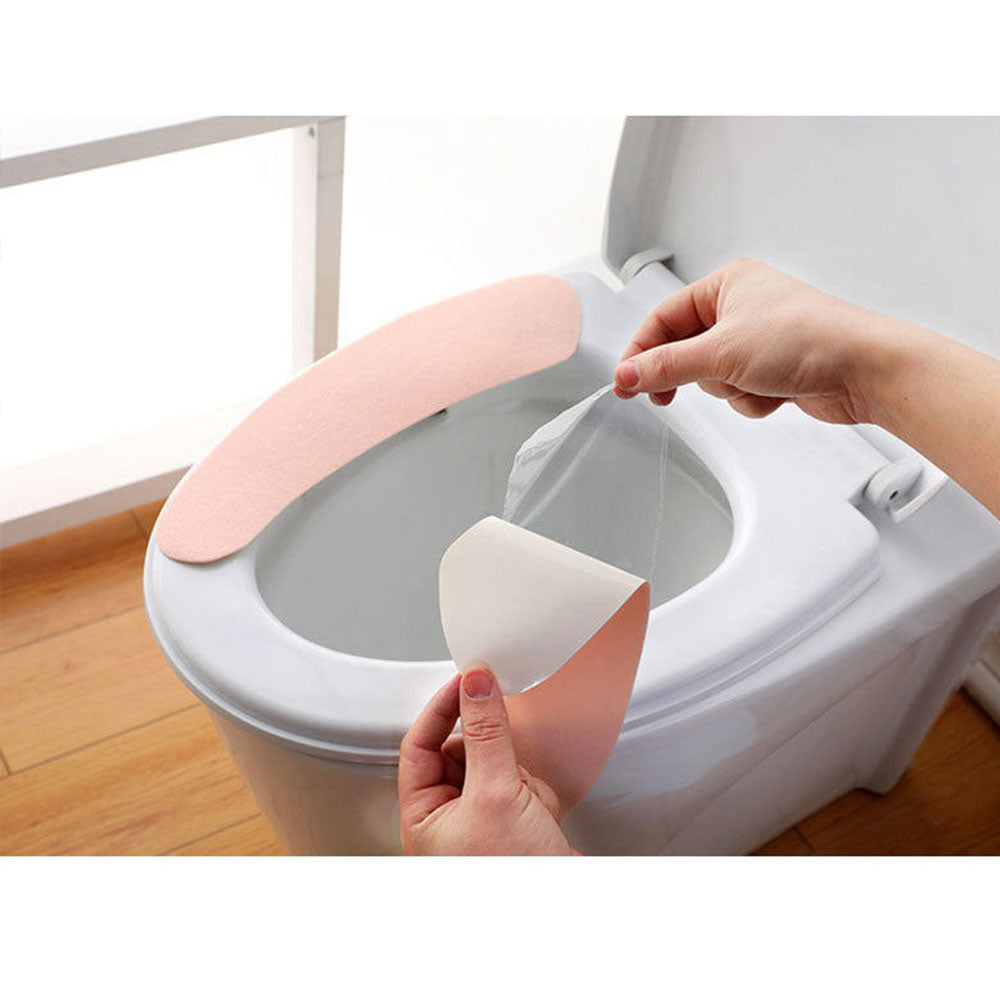 Anyhouz Toilet Seat Cover Blue Washable Mat Bathroom Pad Cushion Toilet Seat Bidet Toilet Cover Accessories-Toilet Seat Cover-PEROZ Accessories