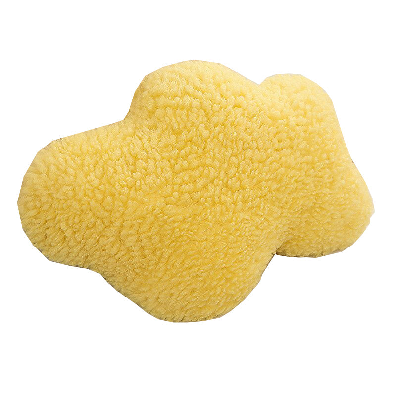 Anyhouz Plush Pillow Yellow Cloud Shape Stuffed Soft Pillow Seat Cushion Room Decor-Pillow-PEROZ Accessories