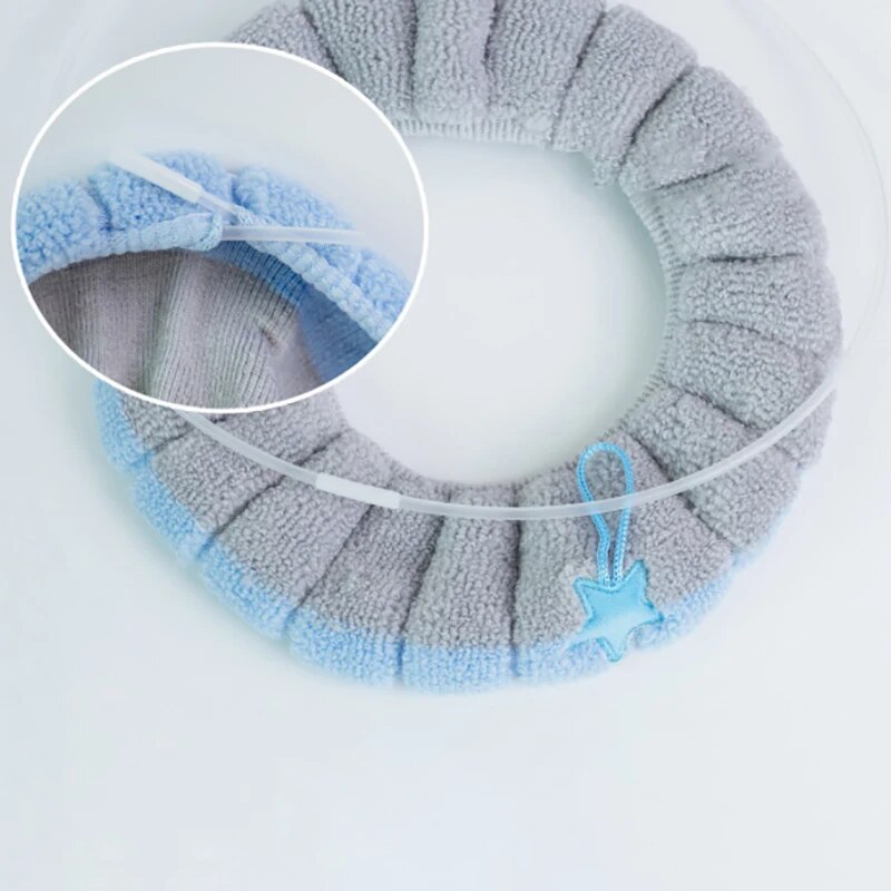 Anyhouz Toilet Seat Pink Soft Warmer Washable Mat Cover Pad Cushion Seat Case Toilet Lid Cover Accessories-Toilet Seat Cover-PEROZ Accessories
