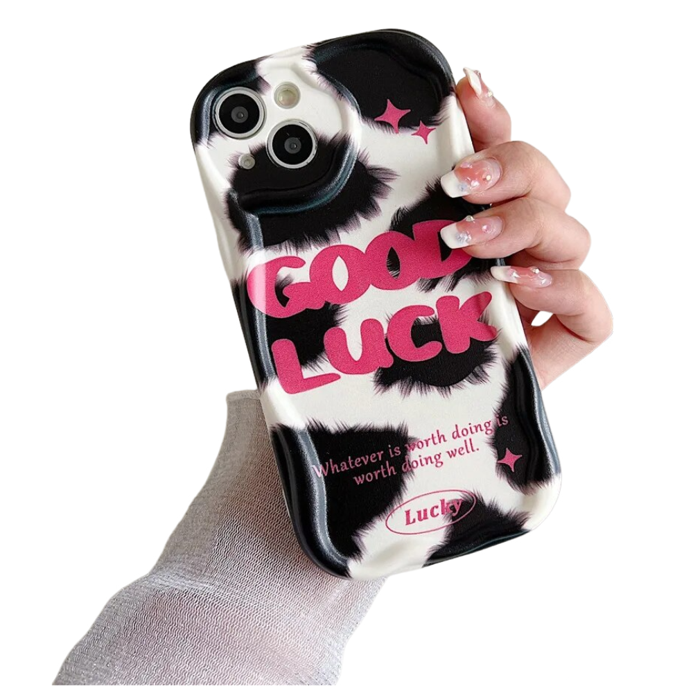 Anymob iPhone Case Shockproof White INS Graffiti Art Aesthetic Phone Case Lovely 3D Cream Soft Silicon Cover-Mobile Phone Cases-PEROZ Accessories