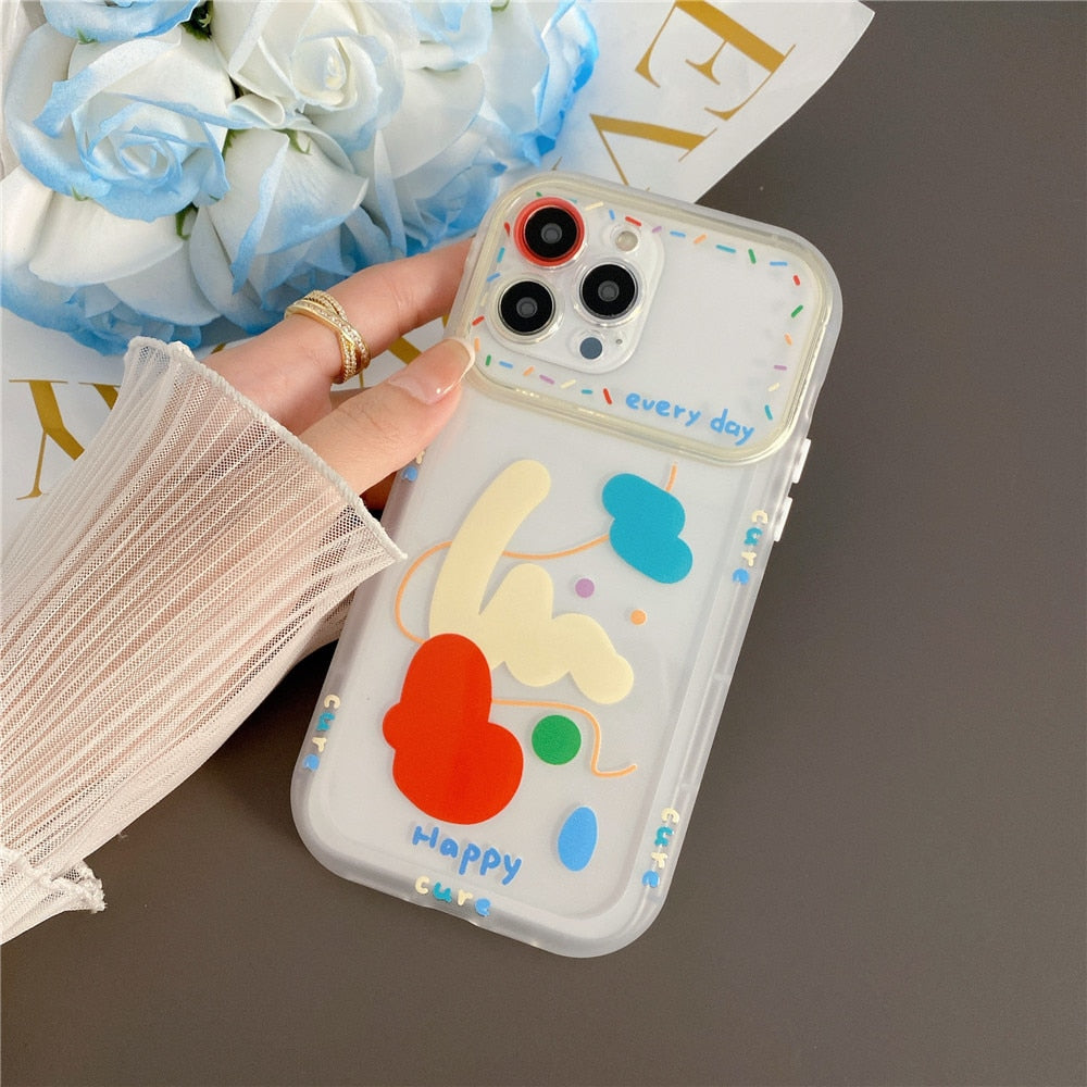 Anymob iPhone Abstract Silicone Soft Back Case With Color Camera Protection Phone Cover-Mobile Phone Cases-PEROZ Accessories
