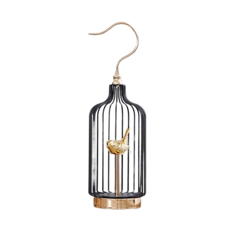 Anyhouz 52cm Golder Handle Birdcage Tabletop Home Decor Modern Art Living Room Display House Decorative Crafts Metal Ornaments-Tabletop Decor-PEROZ Accessories
