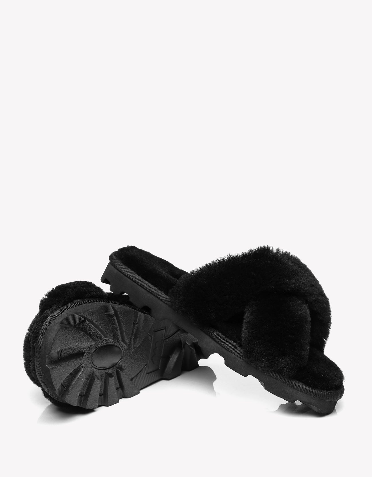 Tarramarra Women Crossover Sheepskin Slides Nancy-Slides-PEROZ Accessories