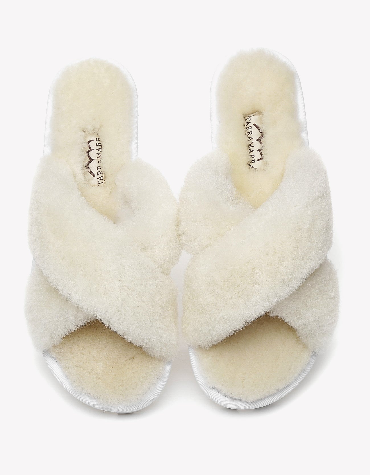 Tarramarra Women Crossover Sheepskin Slides Nancy-Slides-PEROZ Accessories