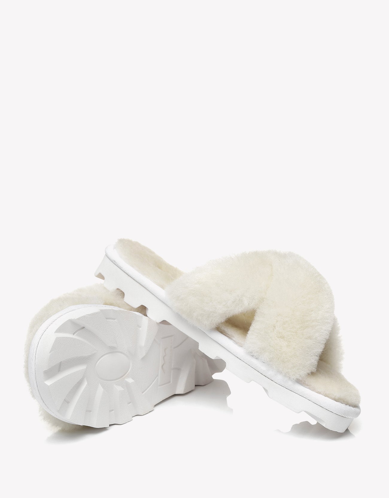 Tarramarra Women Crossover Sheepskin Slides Nancy-Slides-PEROZ Accessories