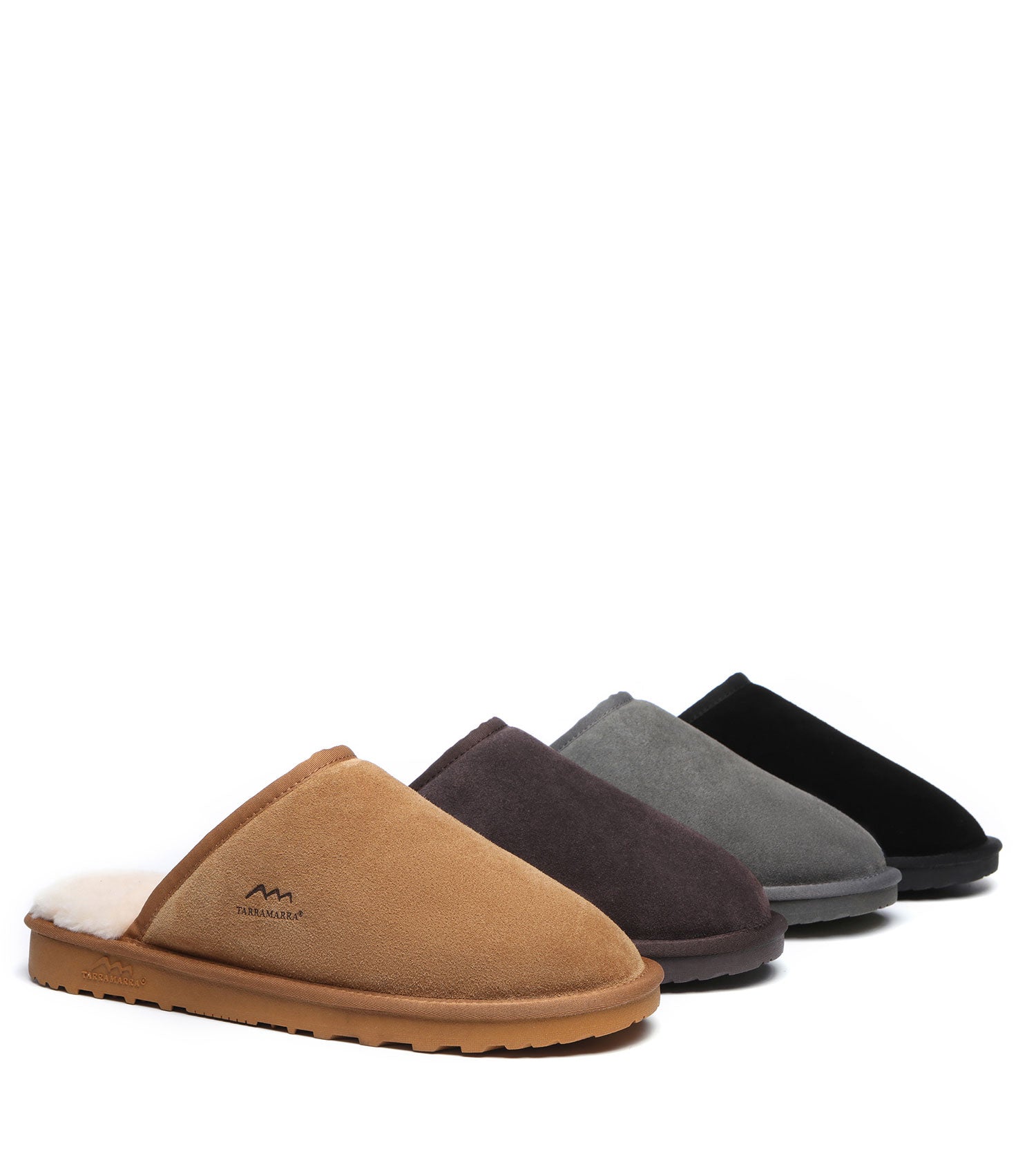 TARRAMARRA Sheepskin Wool Larry Men Scuff-Slippers-PEROZ Accessories
