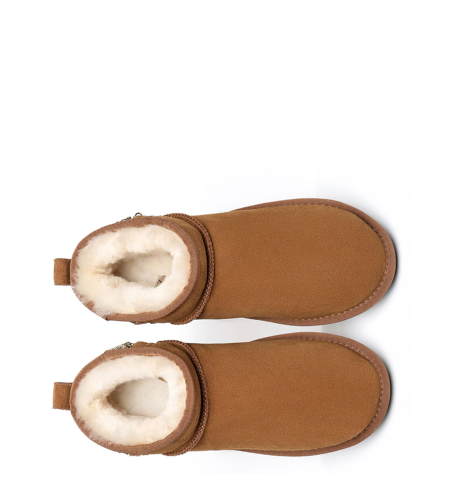 TARRAMARRA Reina Mini Sheepskin Boots Metal Chains Back-Boots-PEROZ Accessories