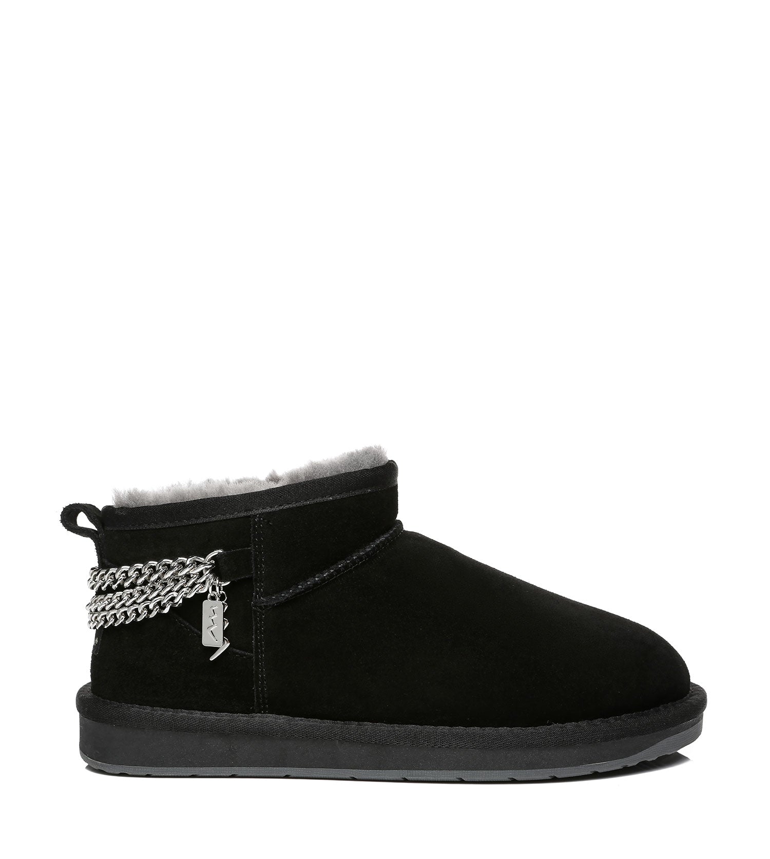 TARRAMARRA Reina Mini Sheepskin Boots Metal Chains Back-Boots-PEROZ Accessories