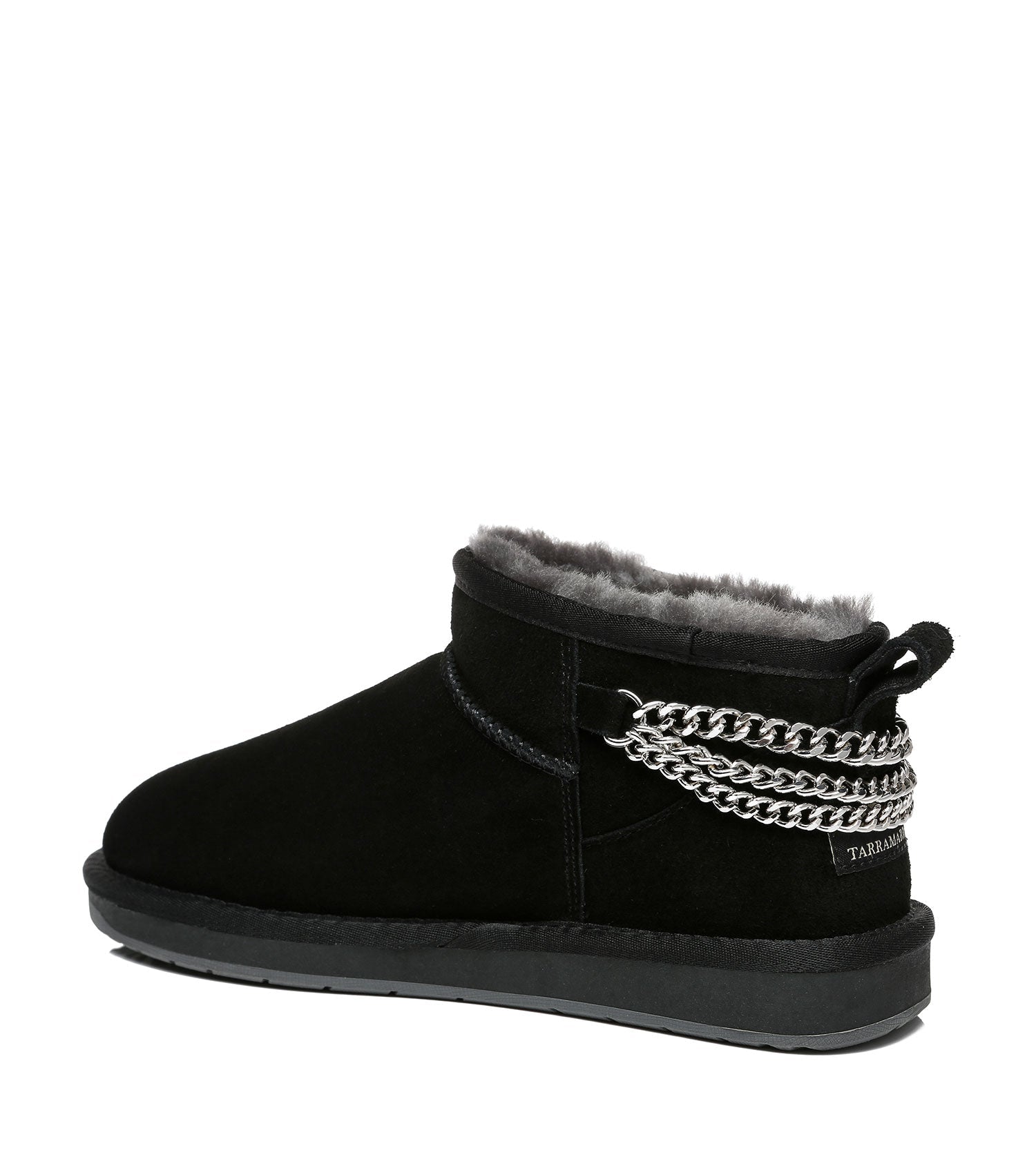 TARRAMARRA Reina Mini Sheepskin Boots Metal Chains Back-Boots-PEROZ Accessories