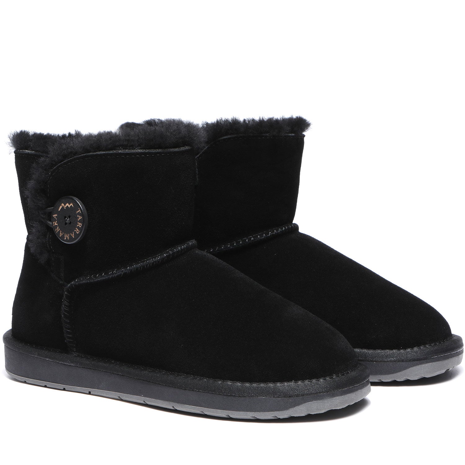 TARRAMARRA UGG Sheepskin Wool Mini Button Plus-Boots-PEROZ Accessories