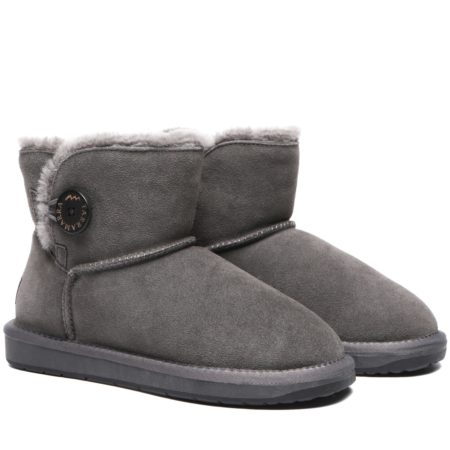 TARRAMARRA UGG Sheepskin Wool Mini Button Plus-Boots-PEROZ Accessories