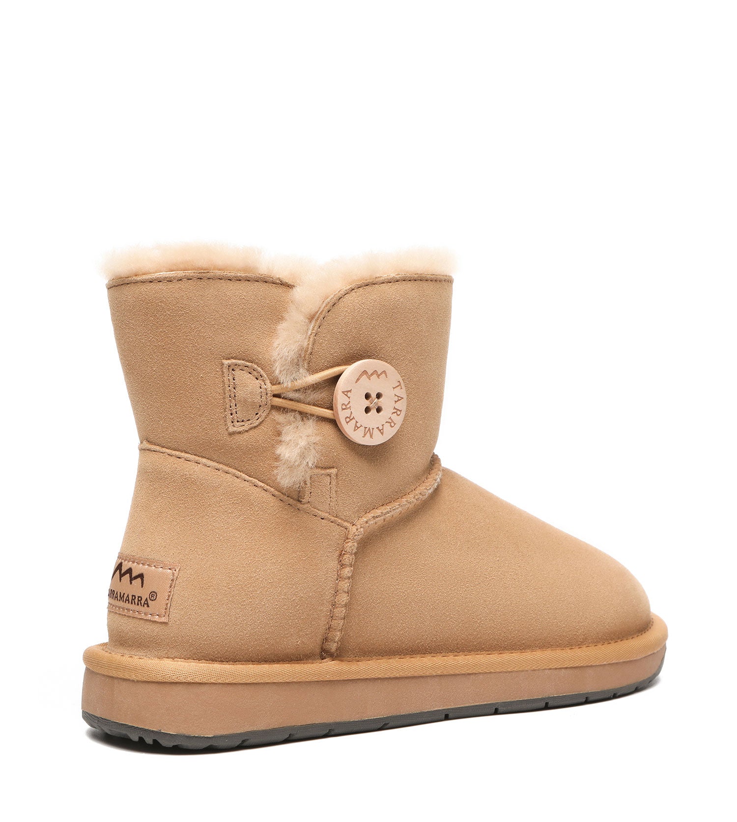 TARRAMARRA UGG Sheepskin Wool Mini Button Plus-Boots-PEROZ Accessories