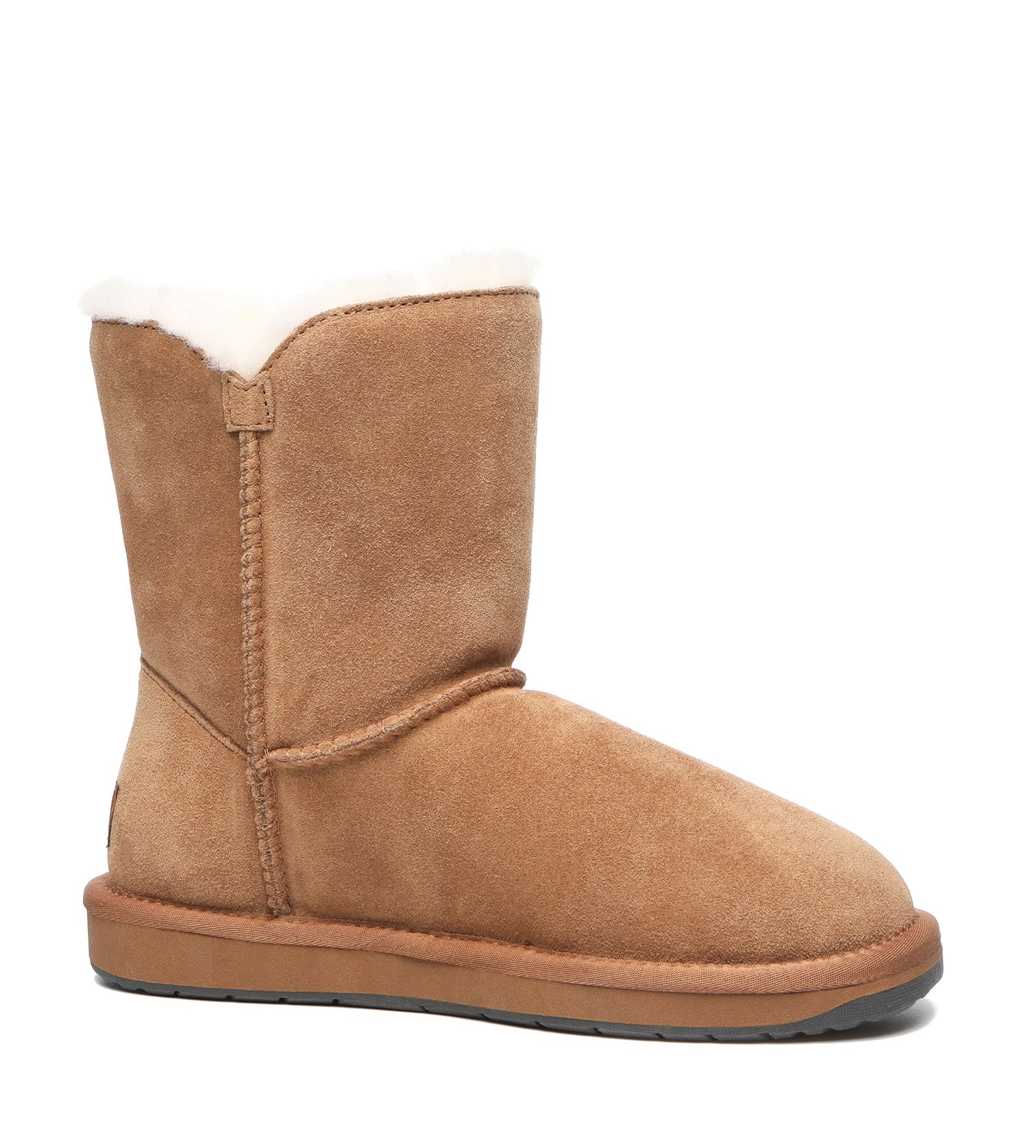 TARRAMARRA Sheepskin Wool Short Button Plus UGG BOOTS-Boots-PEROZ Accessories