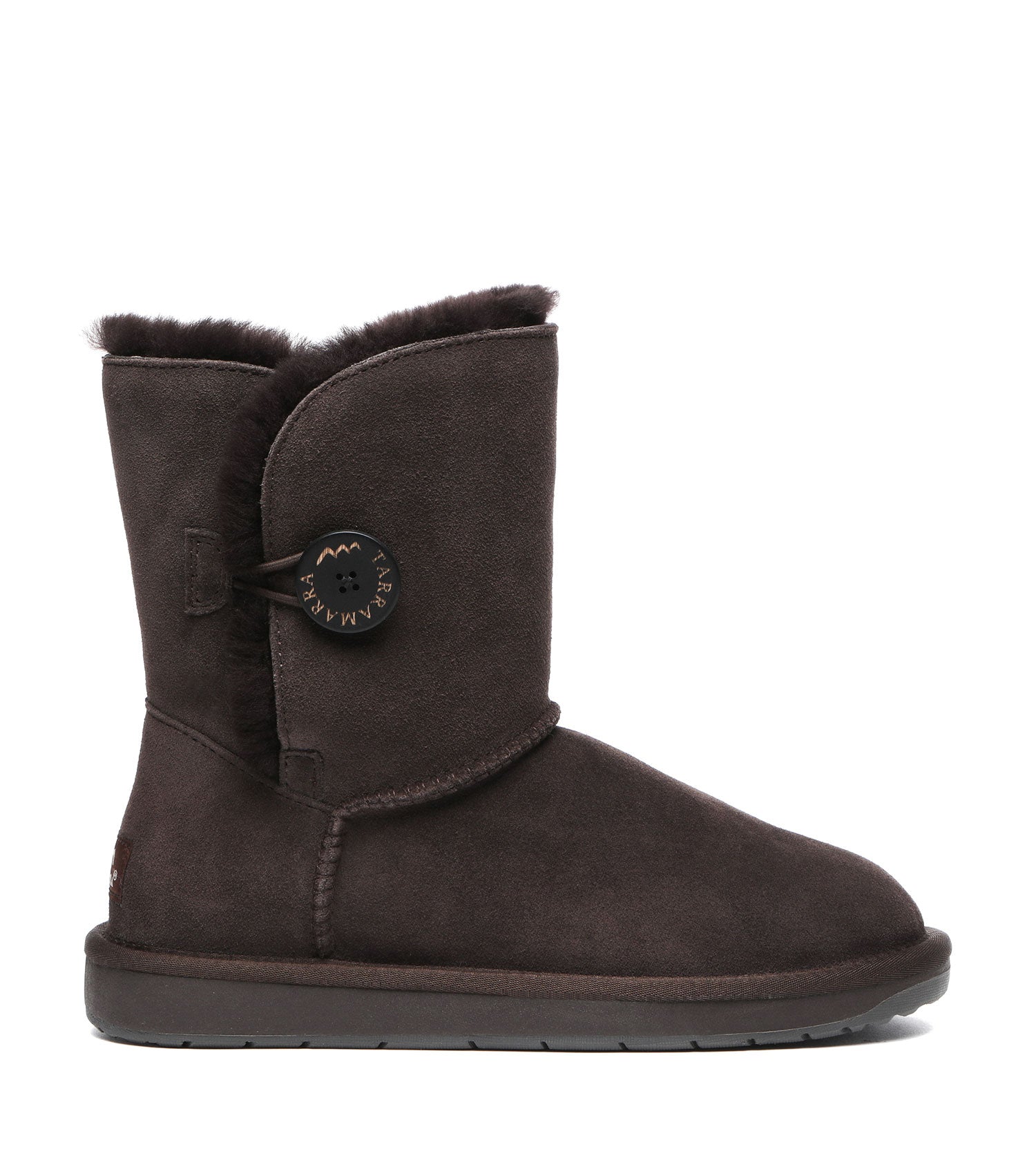 TARRAMARRA Sheepskin Wool Short Button Plus UGG BOOTS-Boots-PEROZ Accessories