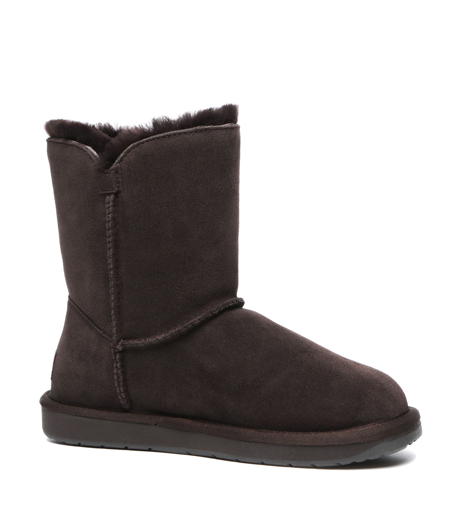 TARRAMARRA Sheepskin Wool Short Button Plus UGG BOOTS-Boots-PEROZ Accessories