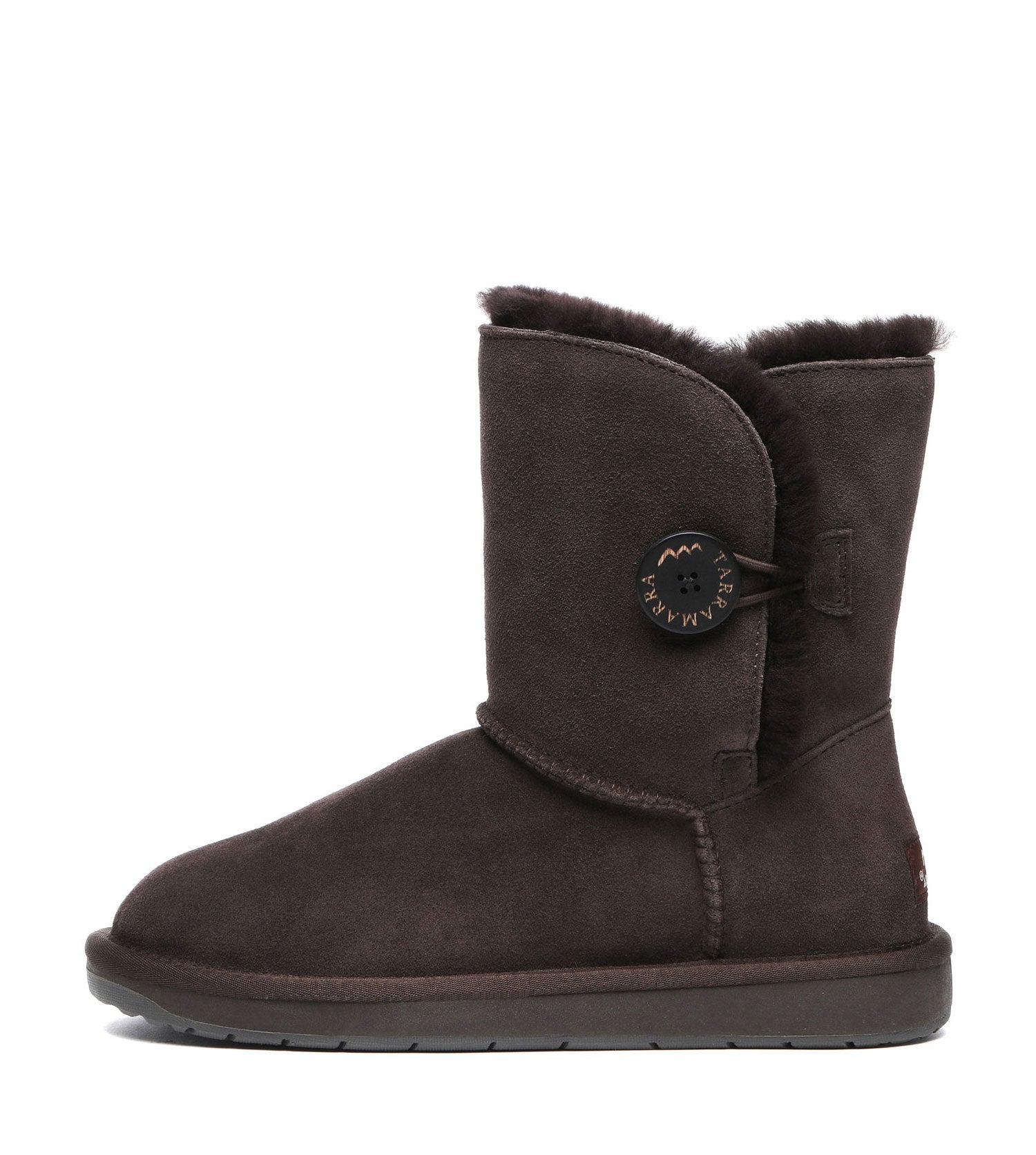 TARRAMARRA Sheepskin Wool Short Button Plus UGG BOOTS-Boots-PEROZ Accessories