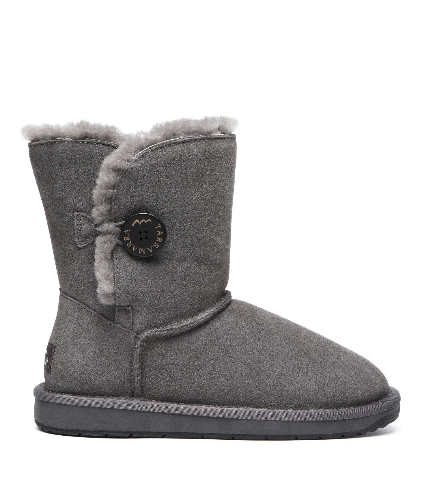 TARRAMARRA Sheepskin Wool Short Button Plus UGG BOOTS-Boots-PEROZ Accessories