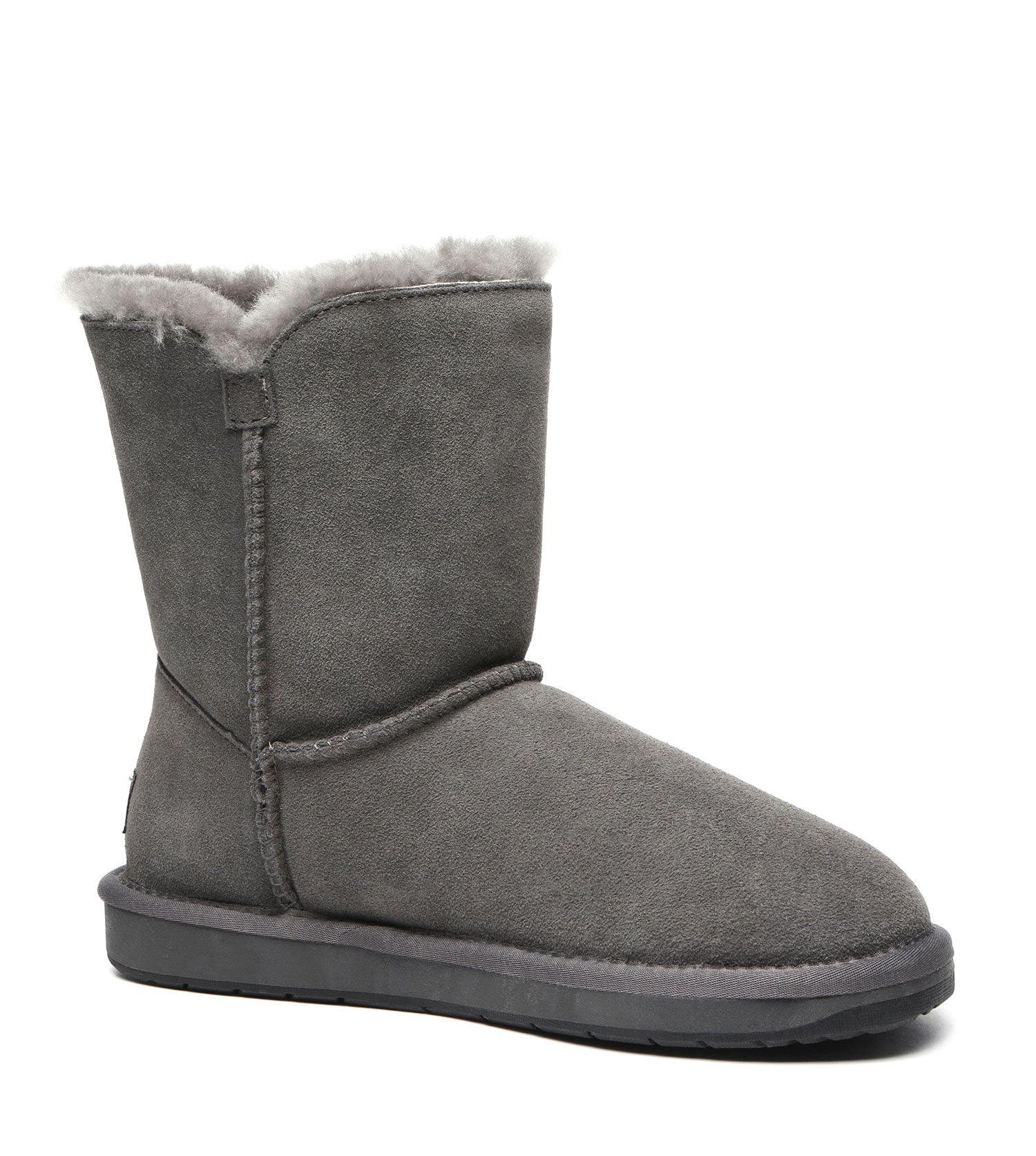 TARRAMARRA Sheepskin Wool Short Button Plus UGG BOOTS-Boots-PEROZ Accessories