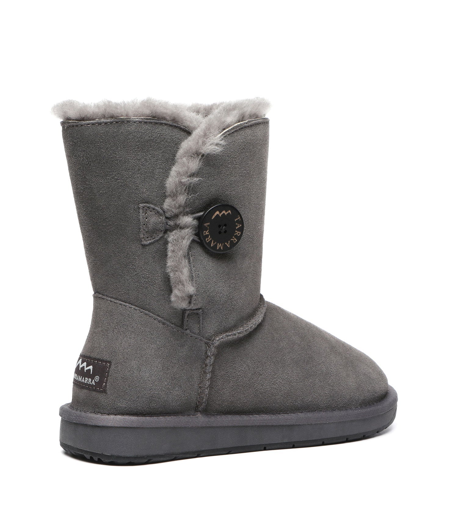 TARRAMARRA Sheepskin Wool Short Button Plus UGG BOOTS-Boots-PEROZ Accessories