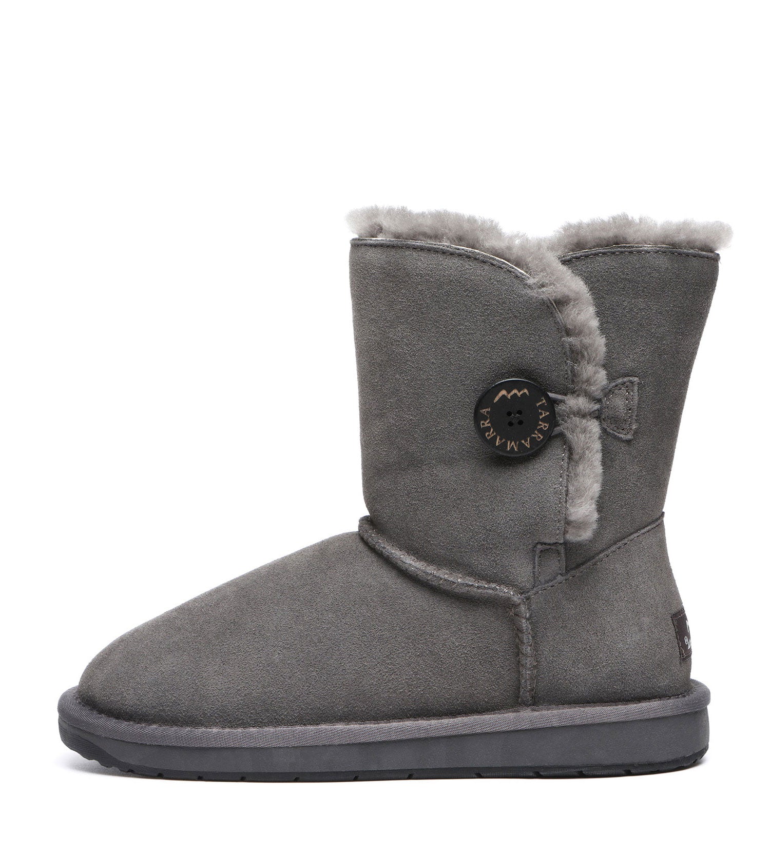 TARRAMARRA Sheepskin Wool Short Button Plus UGG BOOTS-Boots-PEROZ Accessories
