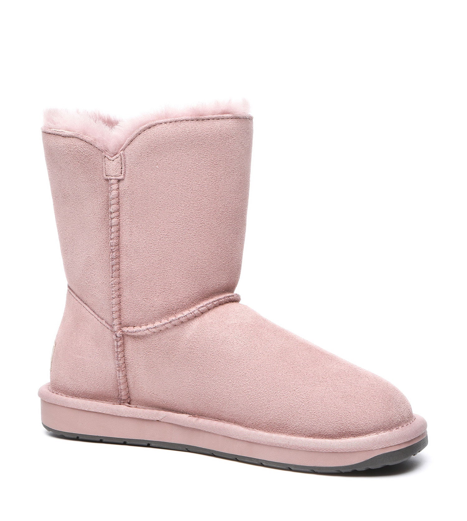 TARRAMARRA Sheepskin Wool Short Button Plus UGG BOOTS-Boots-PEROZ Accessories
