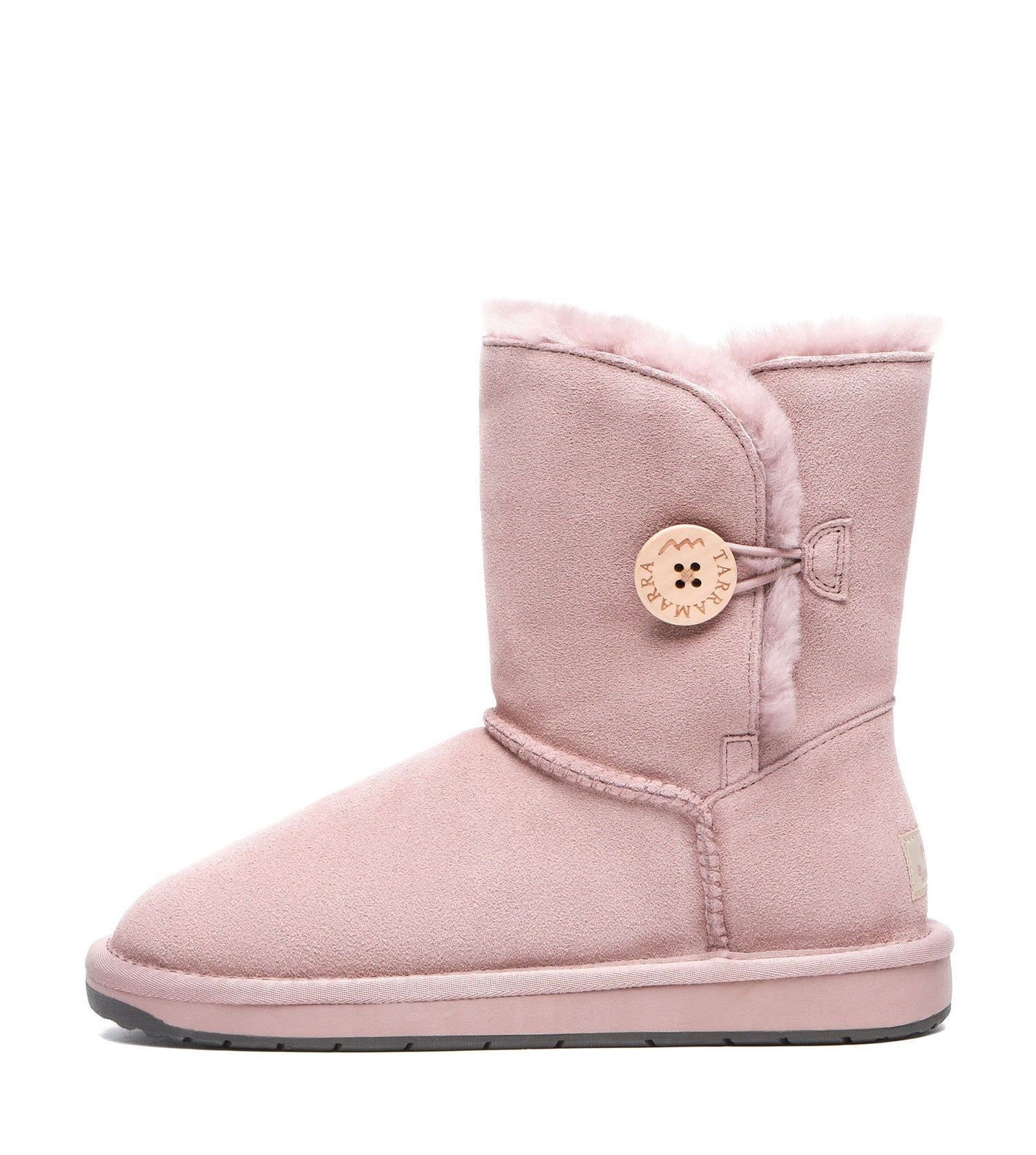 TARRAMARRA Sheepskin Wool Short Button Plus UGG BOOTS-Boots-PEROZ Accessories